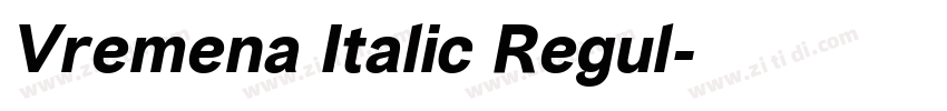 Vremena Italic Regul字体转换